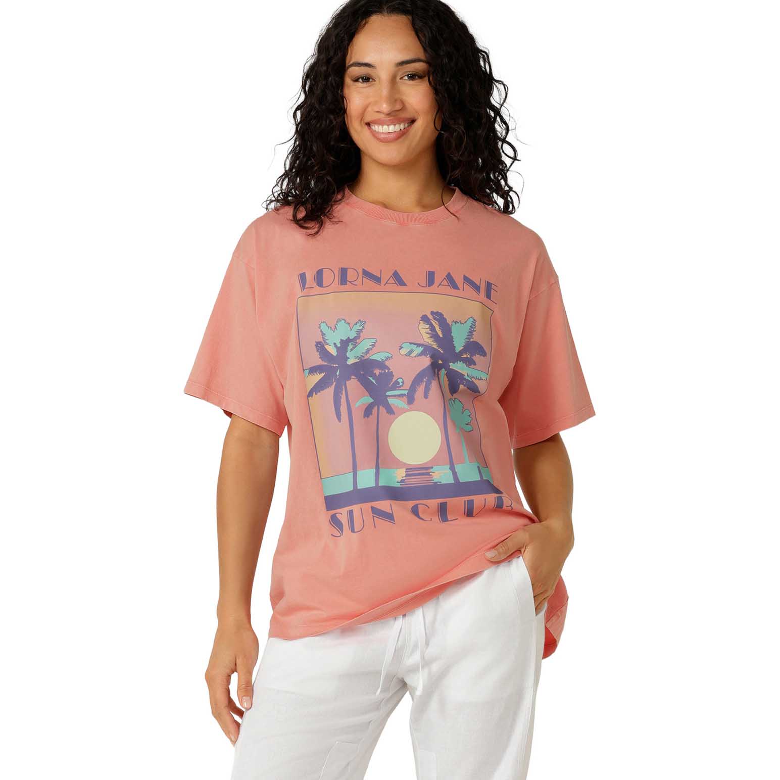 Lorna Jane Vacation Washed Boyfriend T-Shirt
